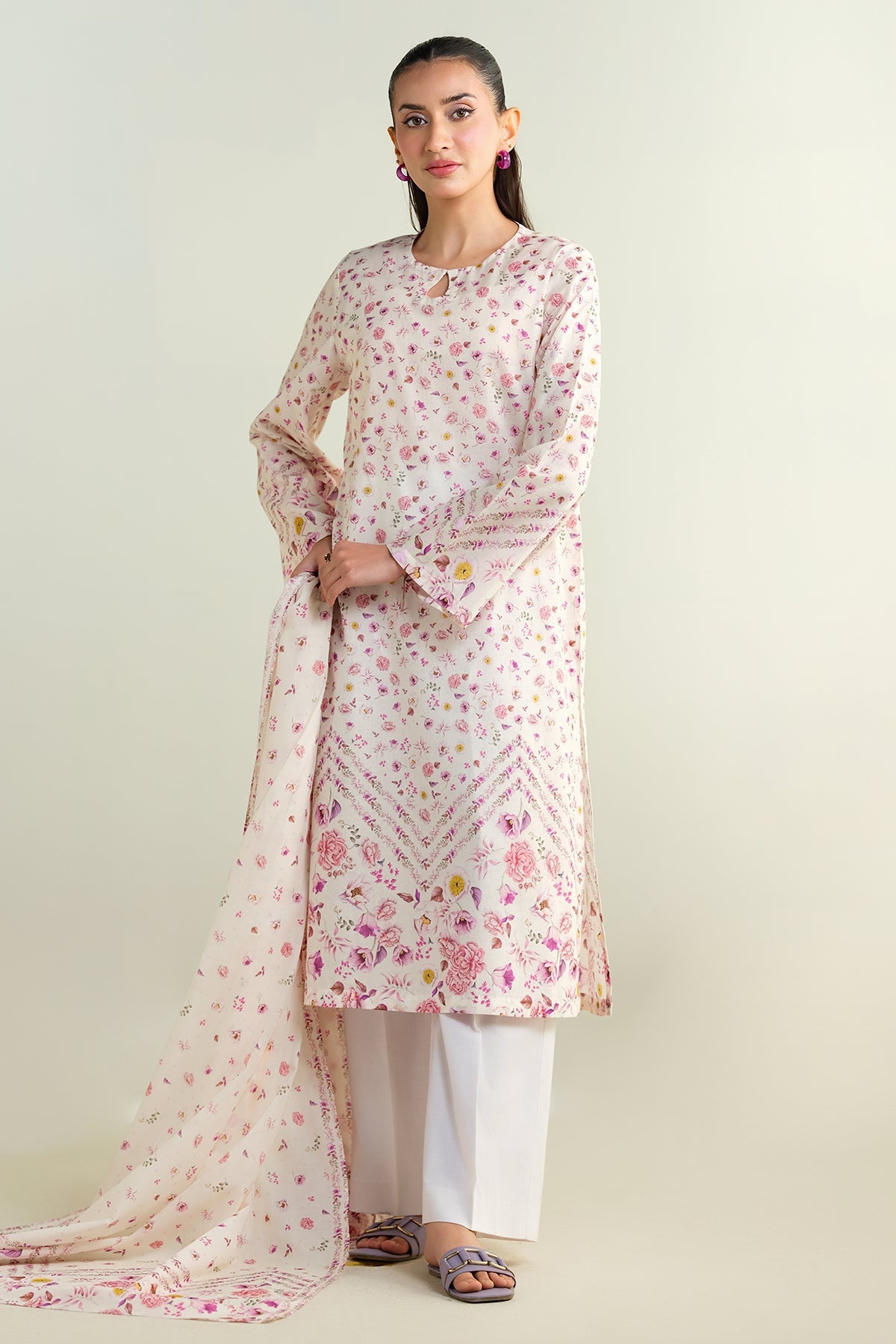 3 Piece - Printed Suit - X6159