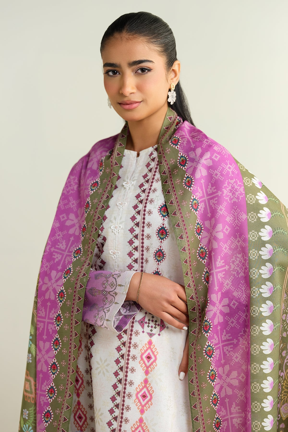 3 Piece - Printed Suit - X6160