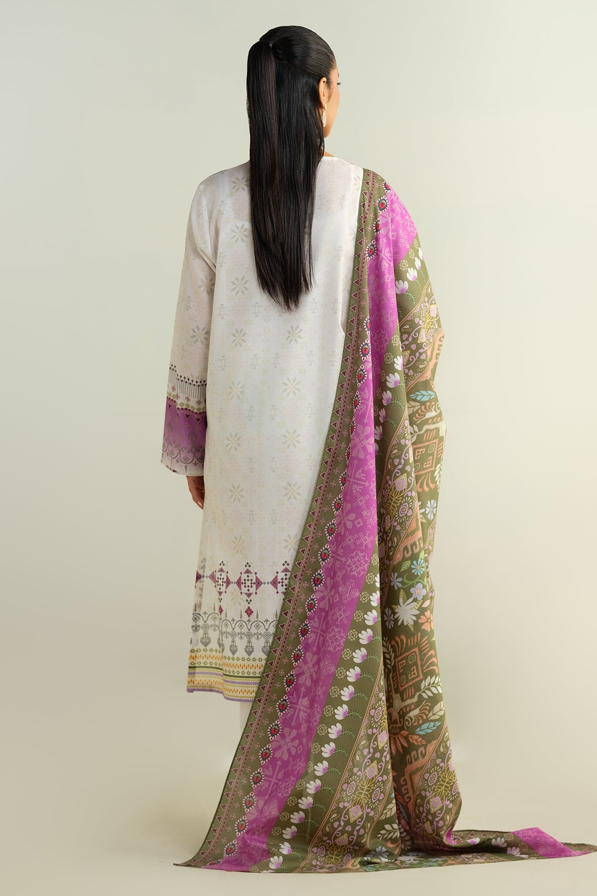 3 Piece - Printed Suit - X6160