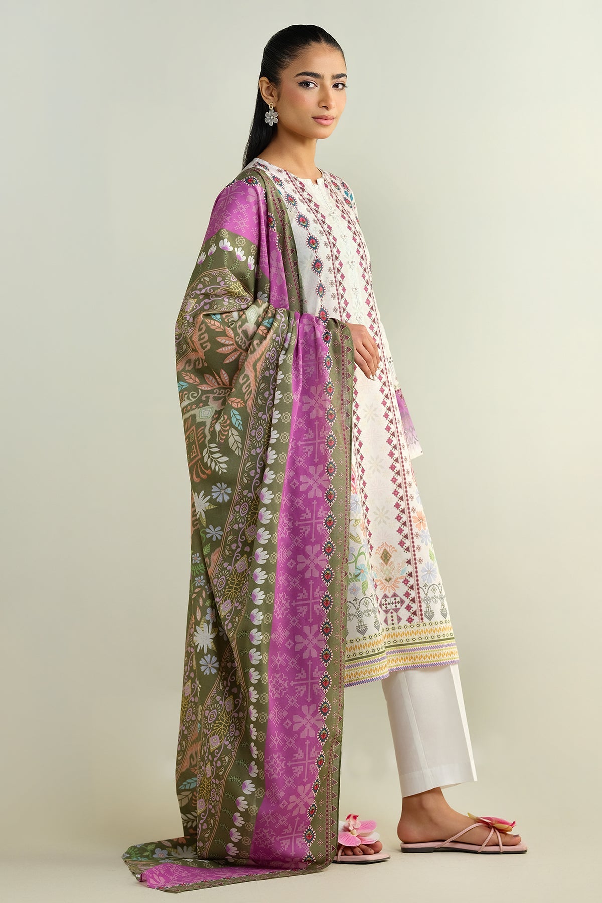 3 Piece - Printed Suit - X6160