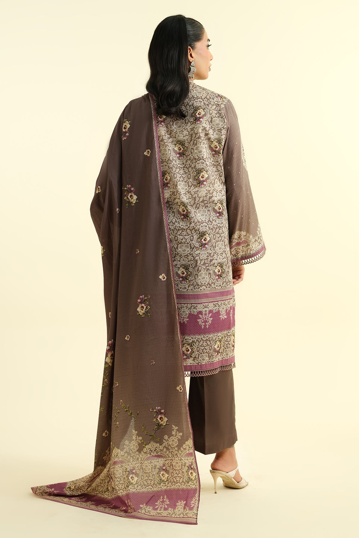 3 Piece - Printed Suit - X6161