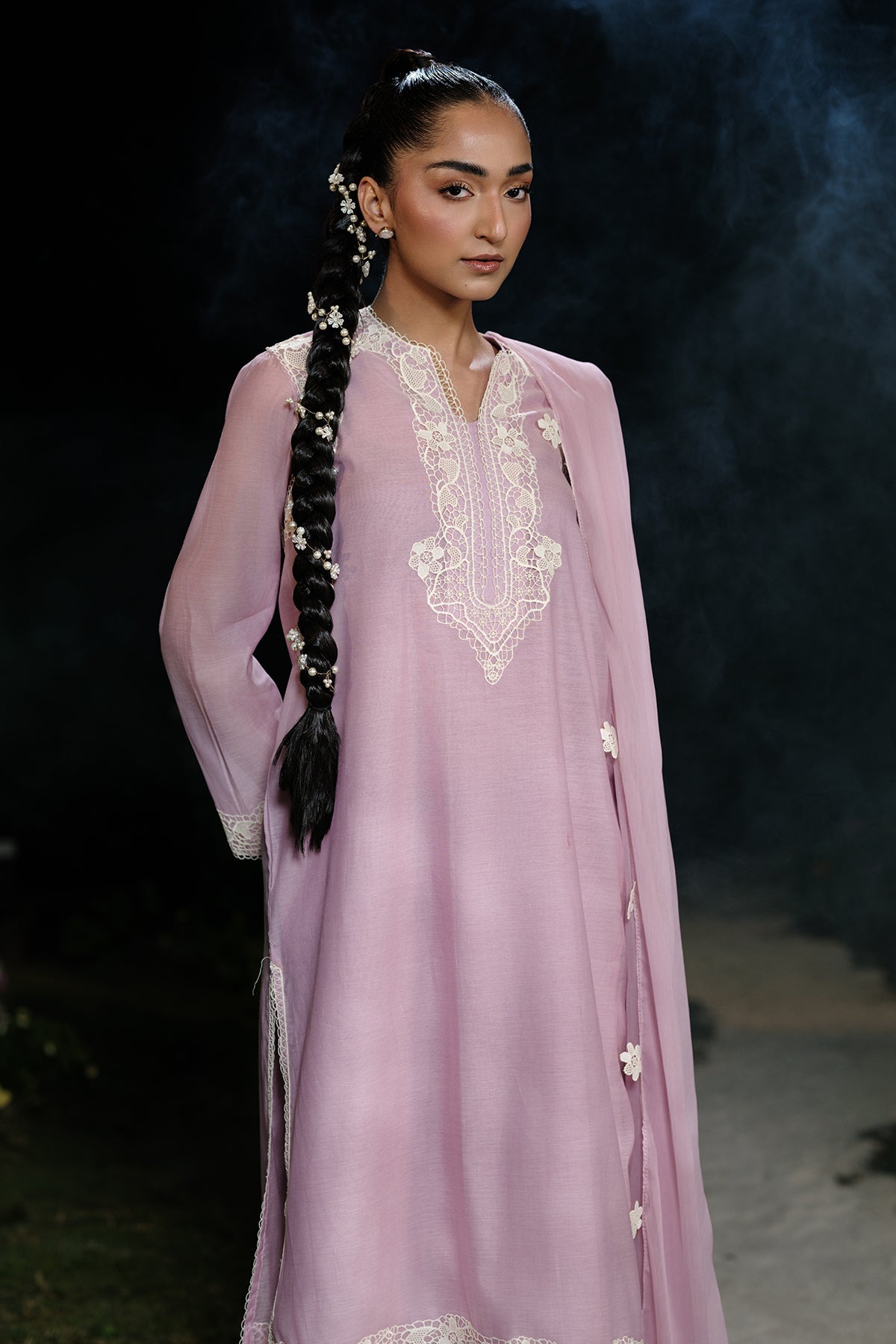 4 Piece - Embroidered Suit - MCP1704-1