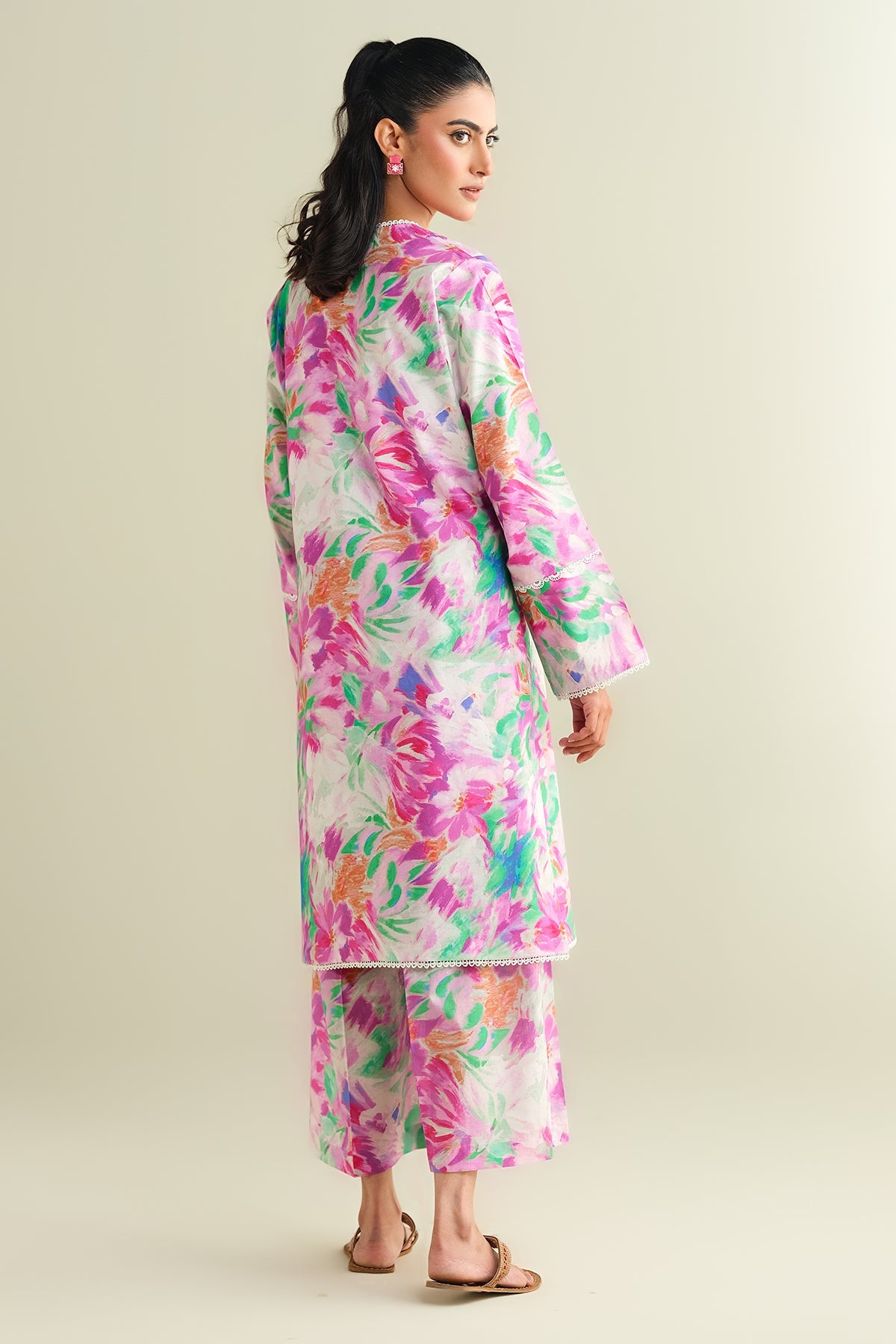 2 Piece - Printed Suit - C6117