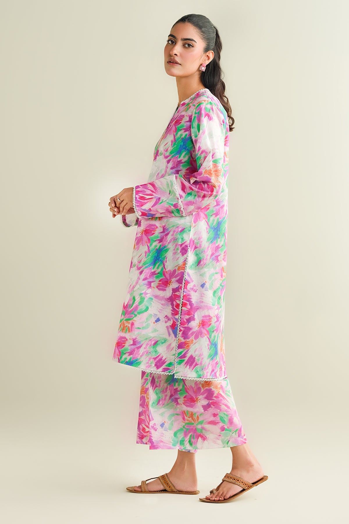2 Piece - Printed Suit - C6117