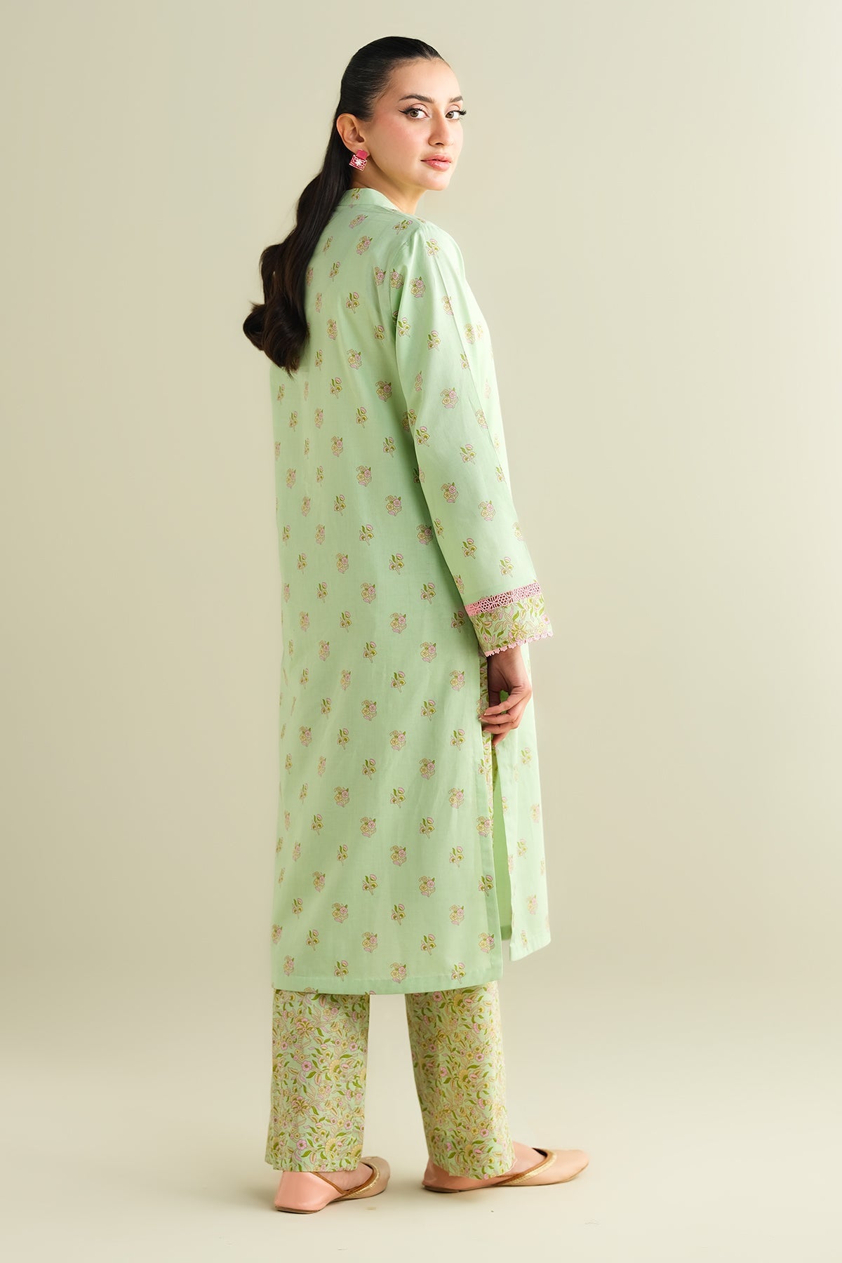 2 Piece - Printed Suit - C6107