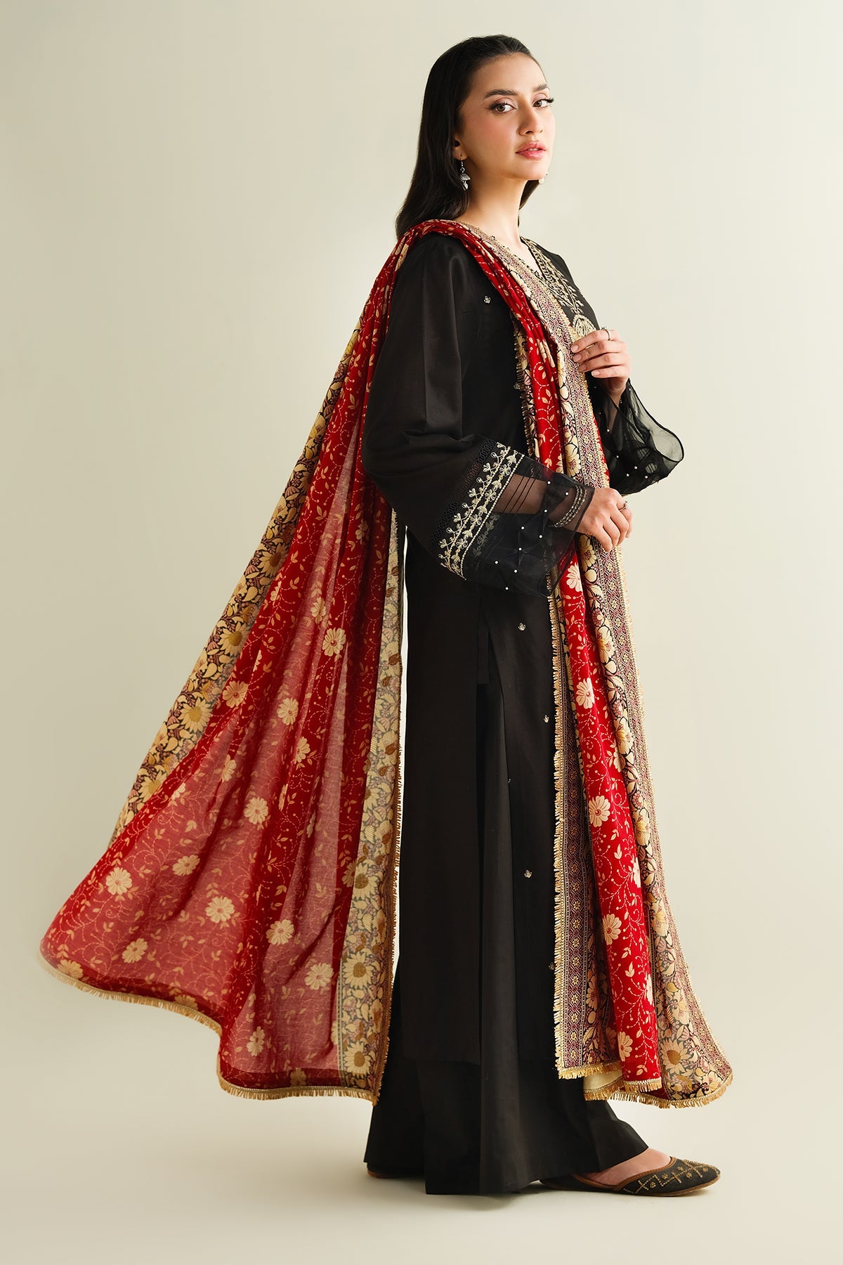 2 Piece - Embroidered Suit - C6126