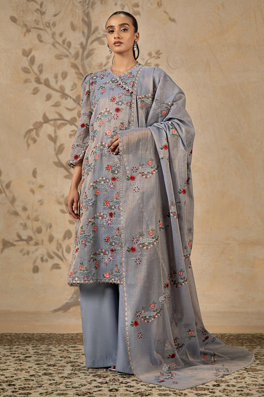 4 Piece -  Embroidered Suit - MC1601-1