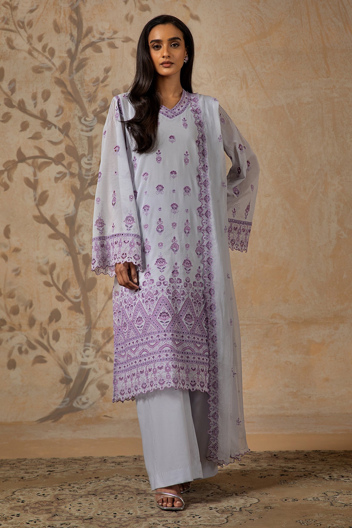 4 Piece - Premium Pure Voile Suit - MC1607-2