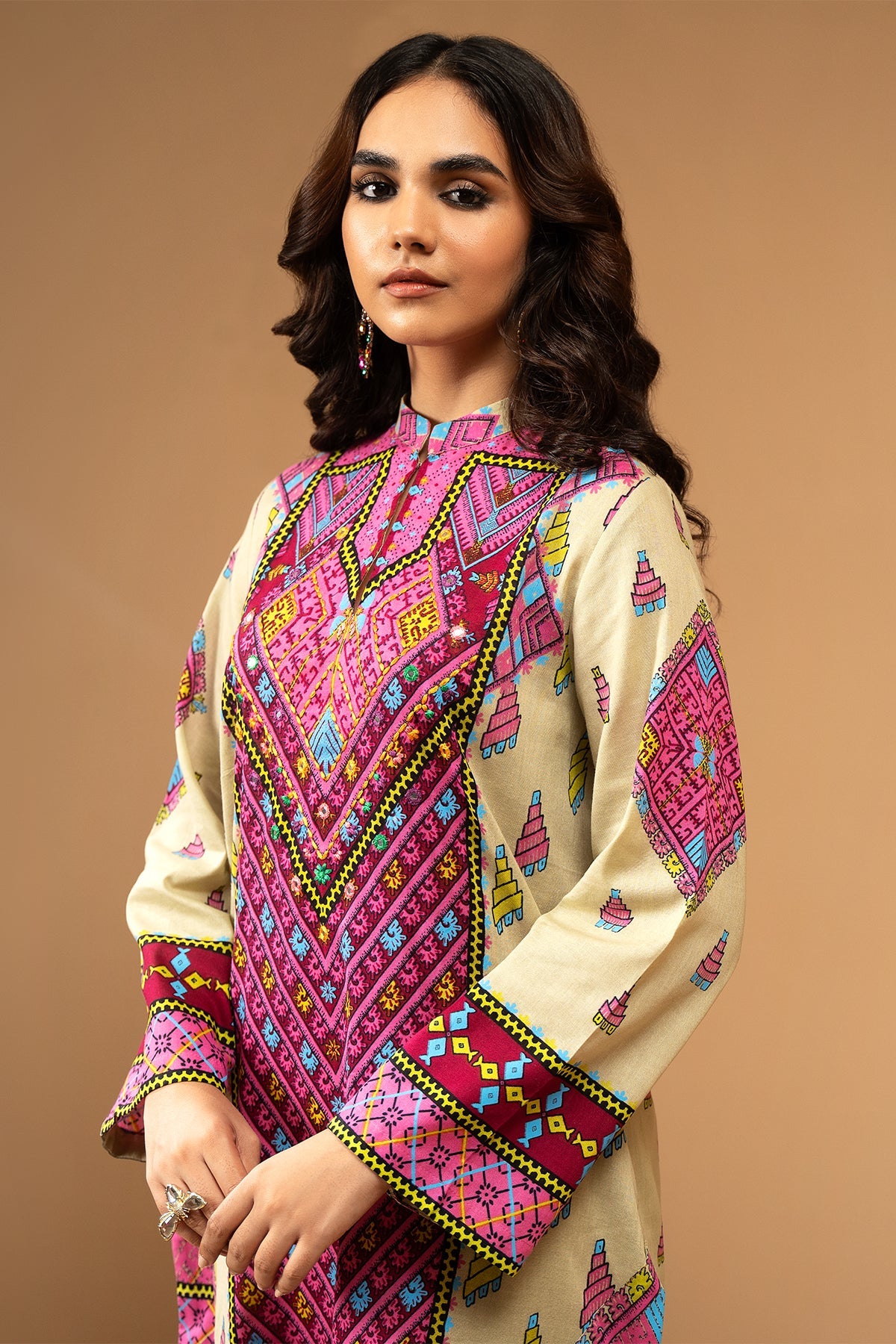 2 Piece - Printed Khaddar Suit