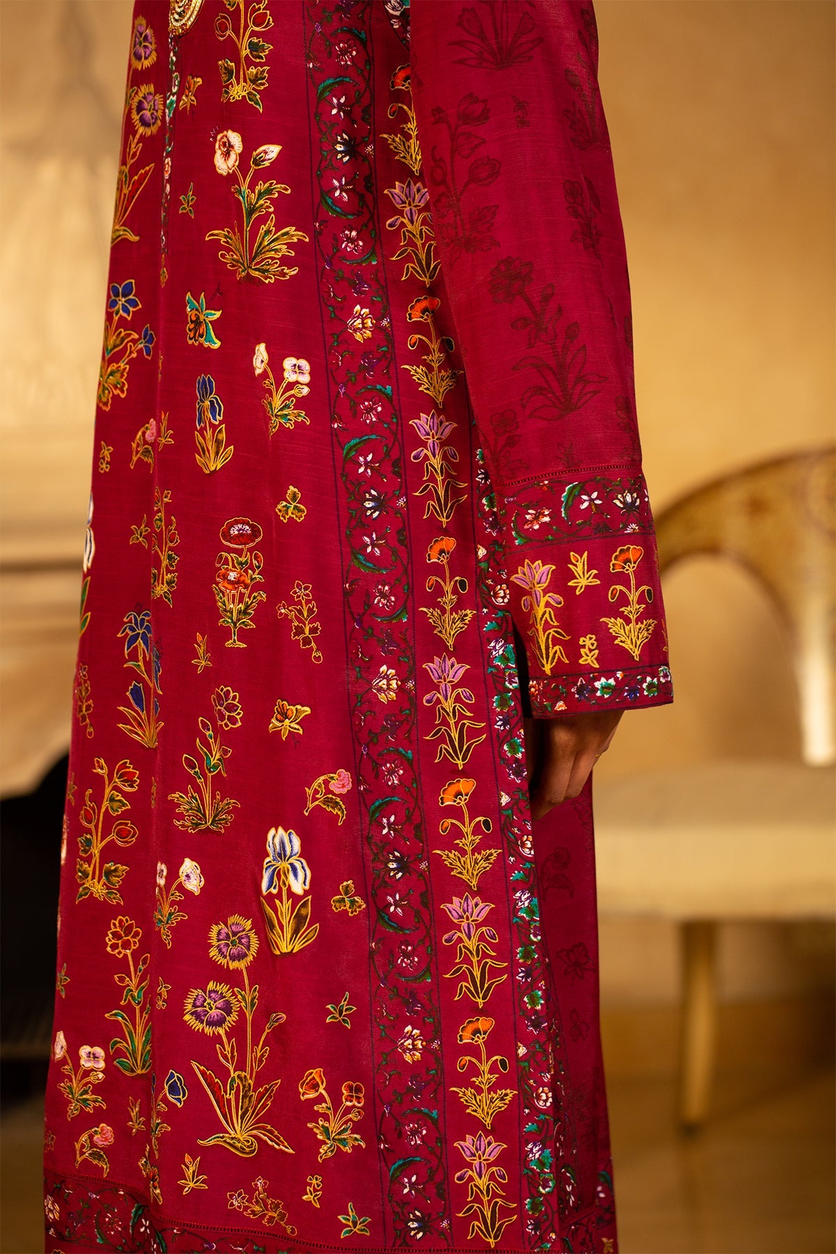 2 Piece  Pk Raw Silk Shirt & Trouser-mcp1412-1