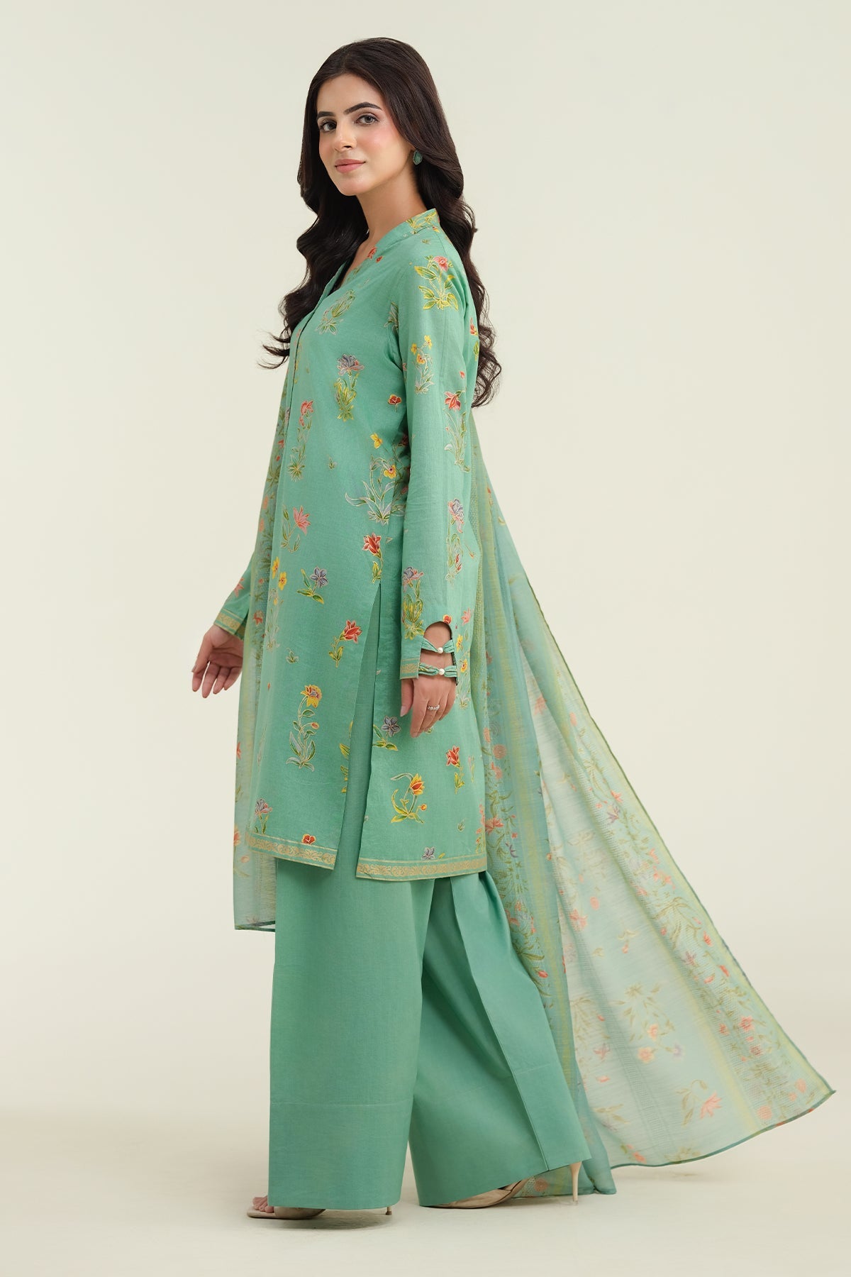 3 Piece-Printed Suit-C6177