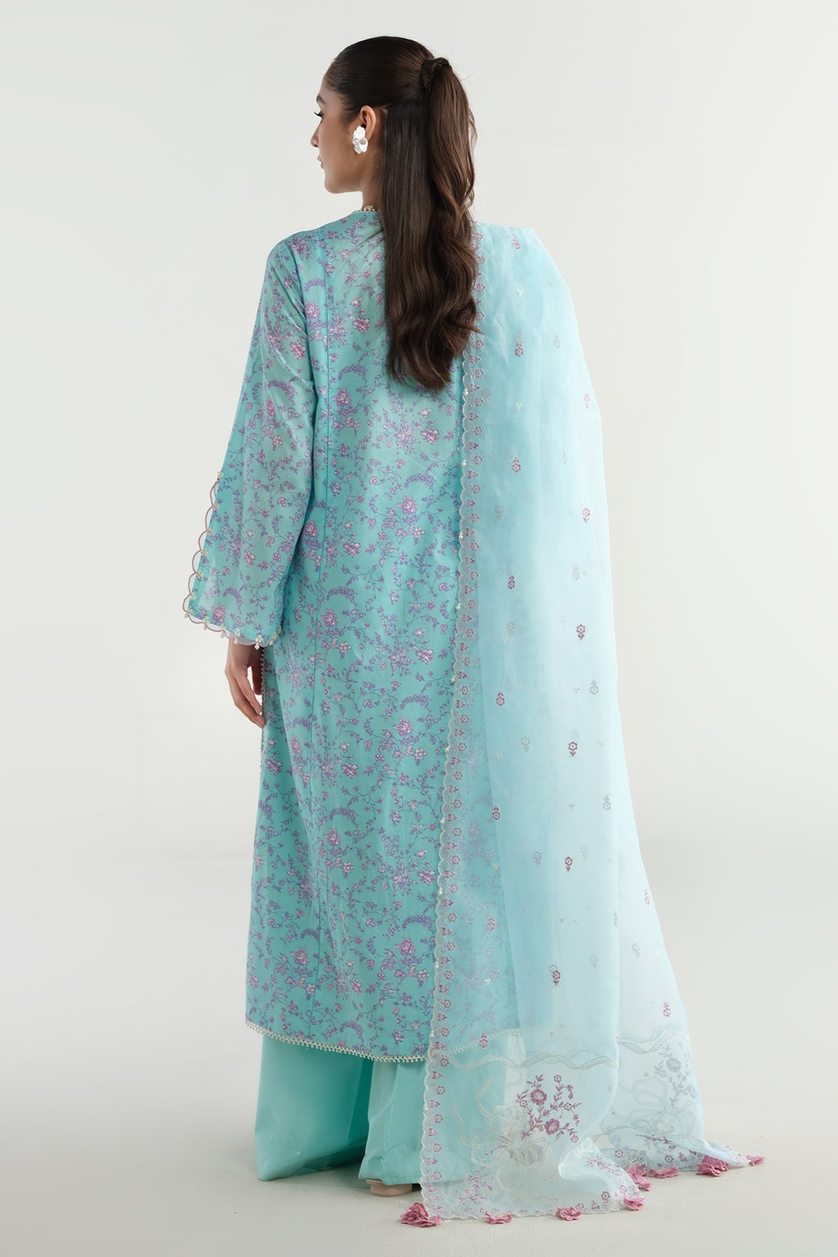 3 Piece - Printed & Embroidered - C6282
