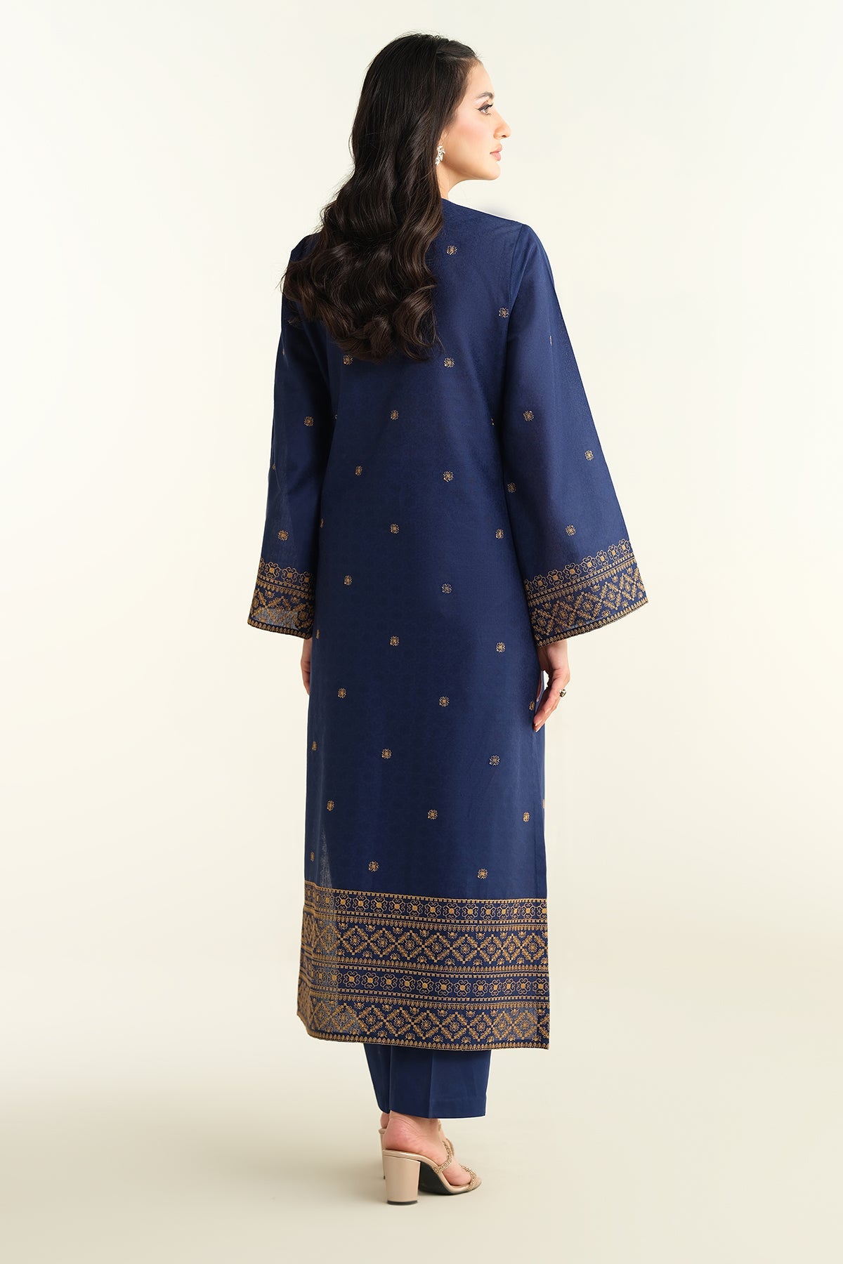 2 Piece - Embroidered Suit - E1608
