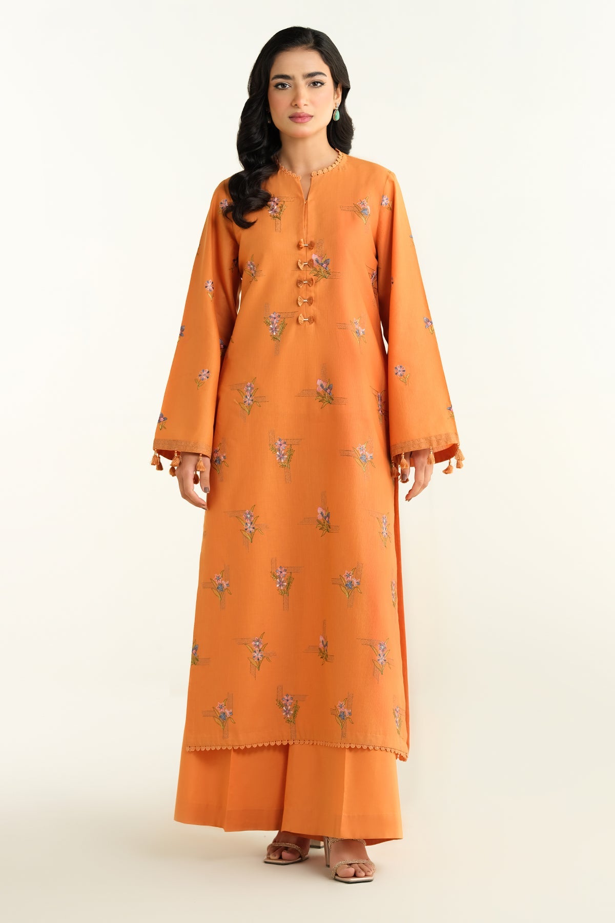 2 Piece - Embroidered Suit - E1609