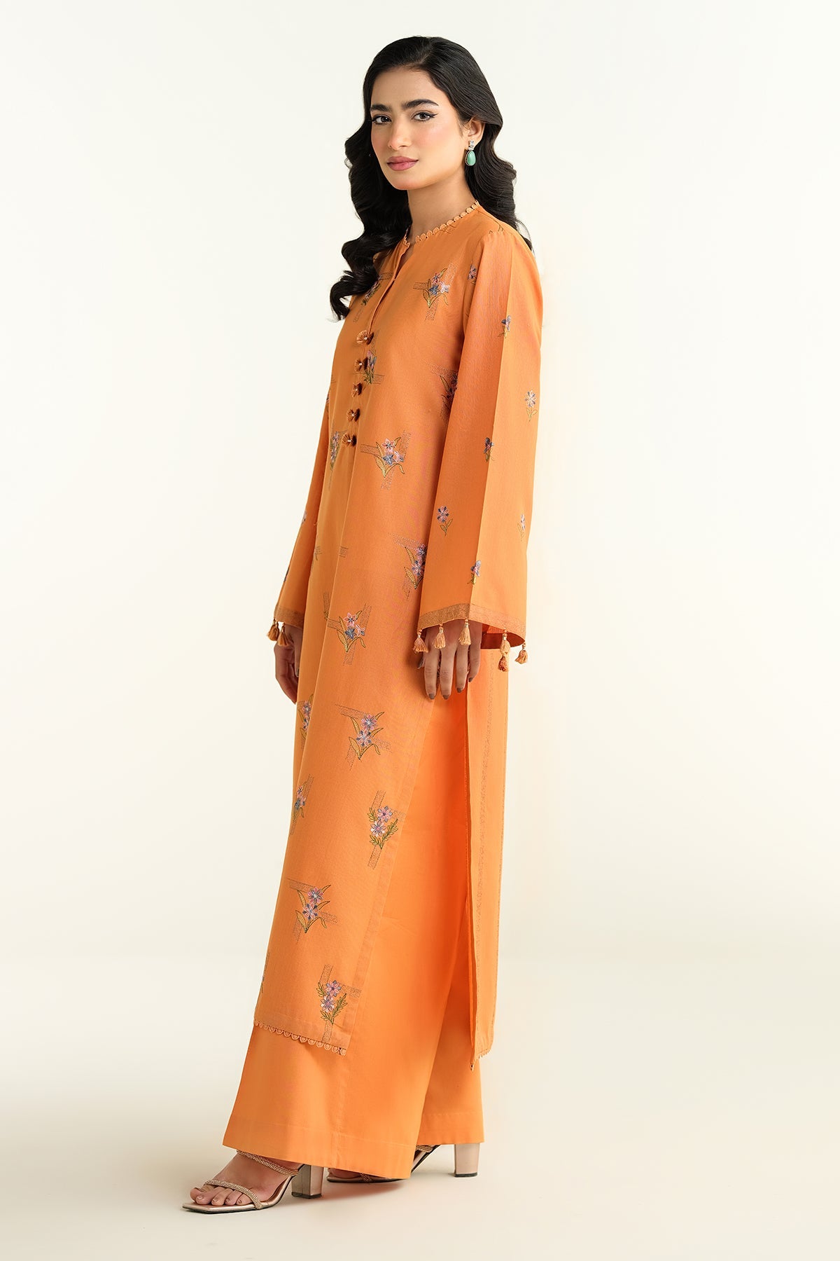 2 Piece - Embroidered Suit - E1609