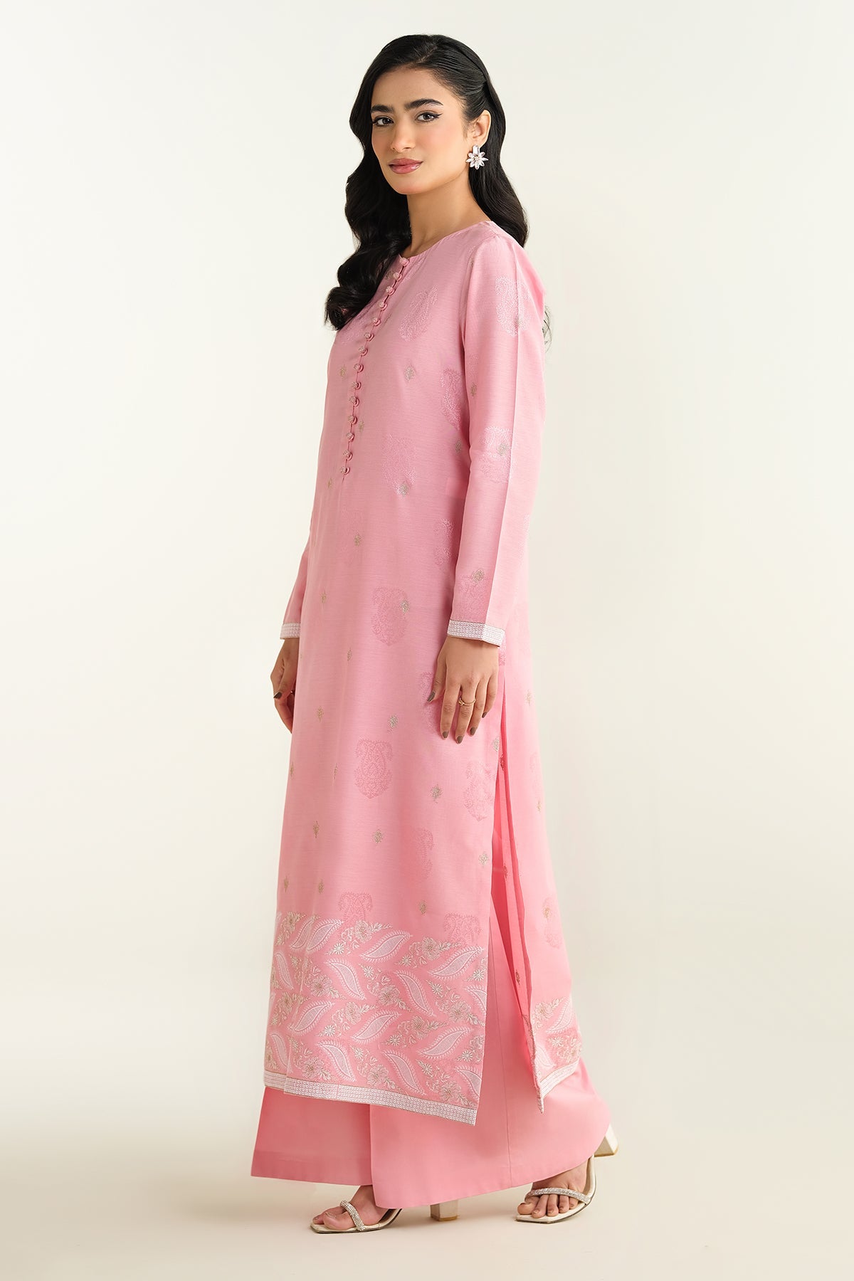2 Piece - Embroidered Suit - E1610