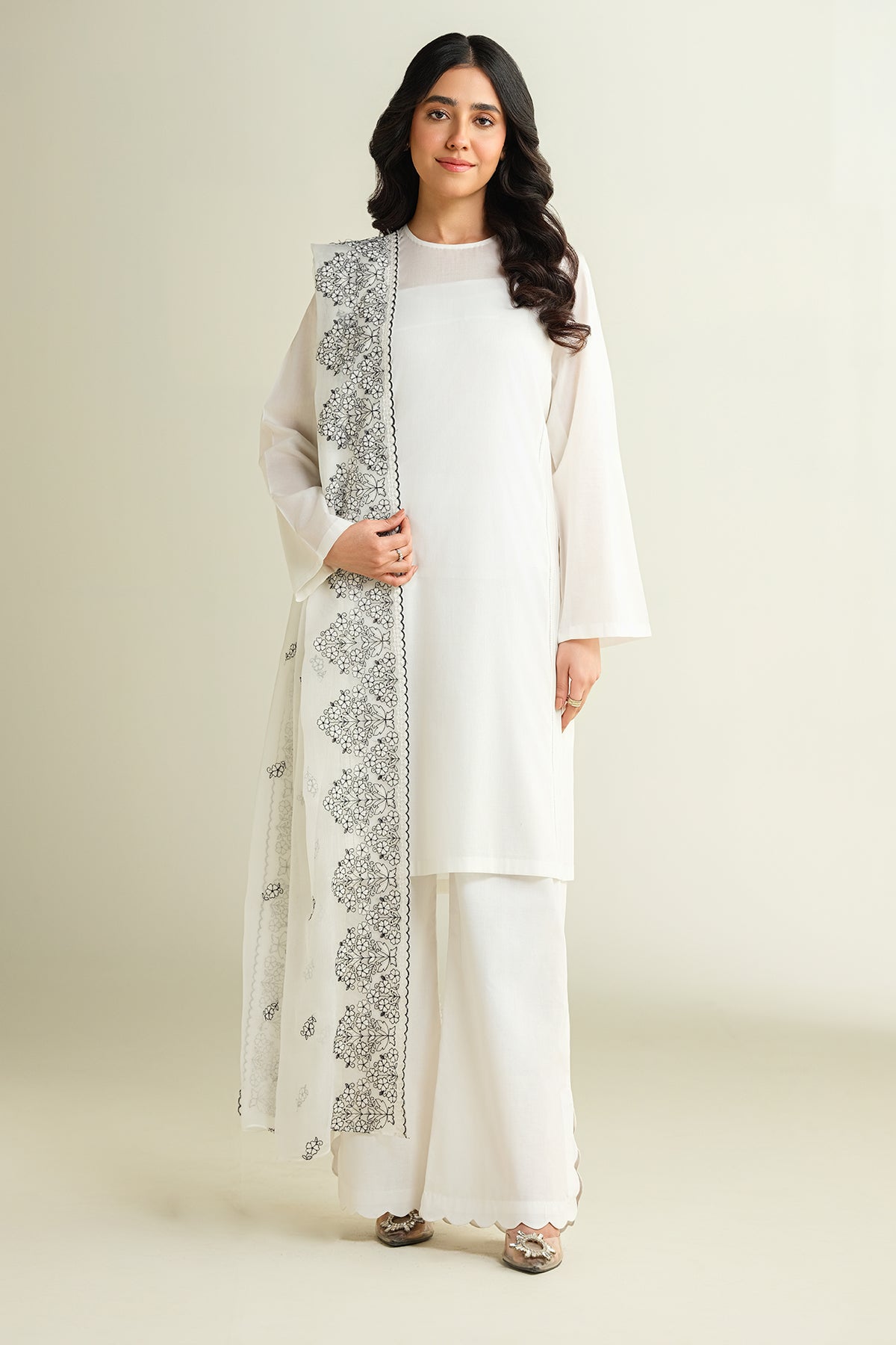 Embroidered Dupatta - E1646