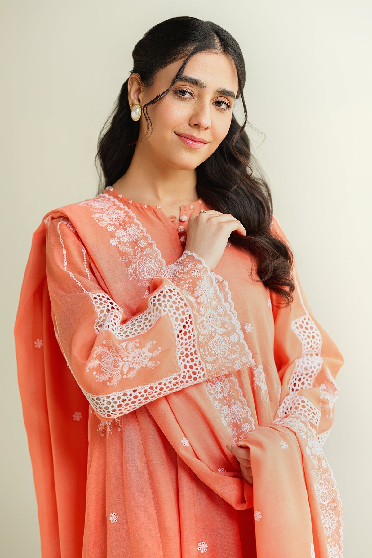 4 Piece -  Embroidered Suit - E1665
