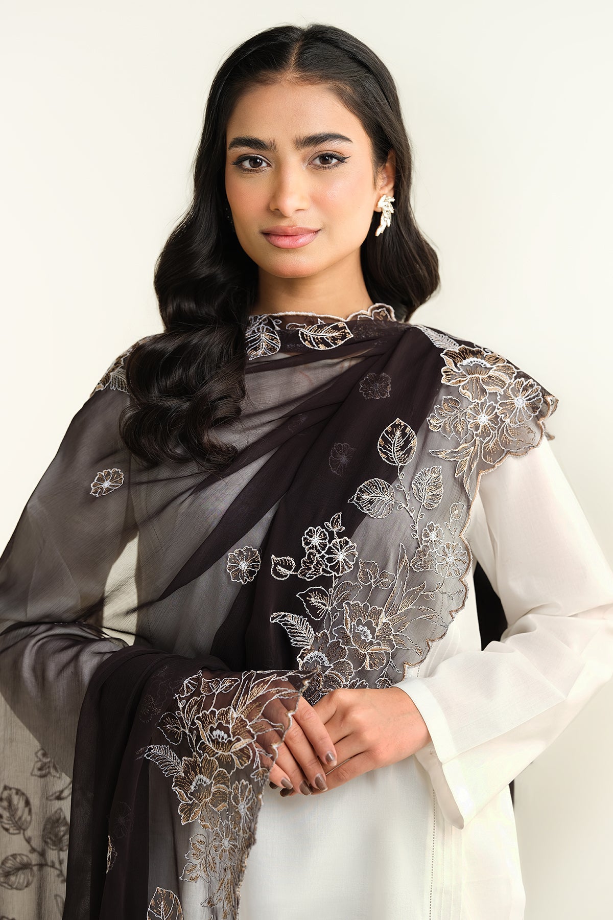 Embroidered Dupatta- E1671