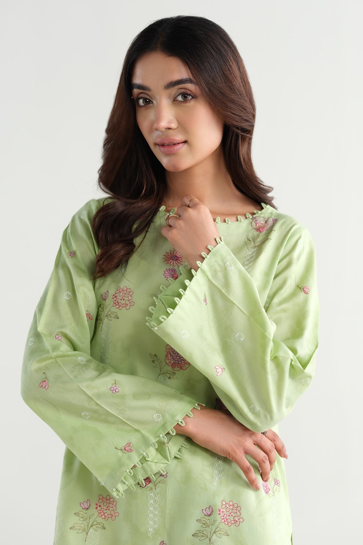 2 Piece - Embroidered Suit - E1677