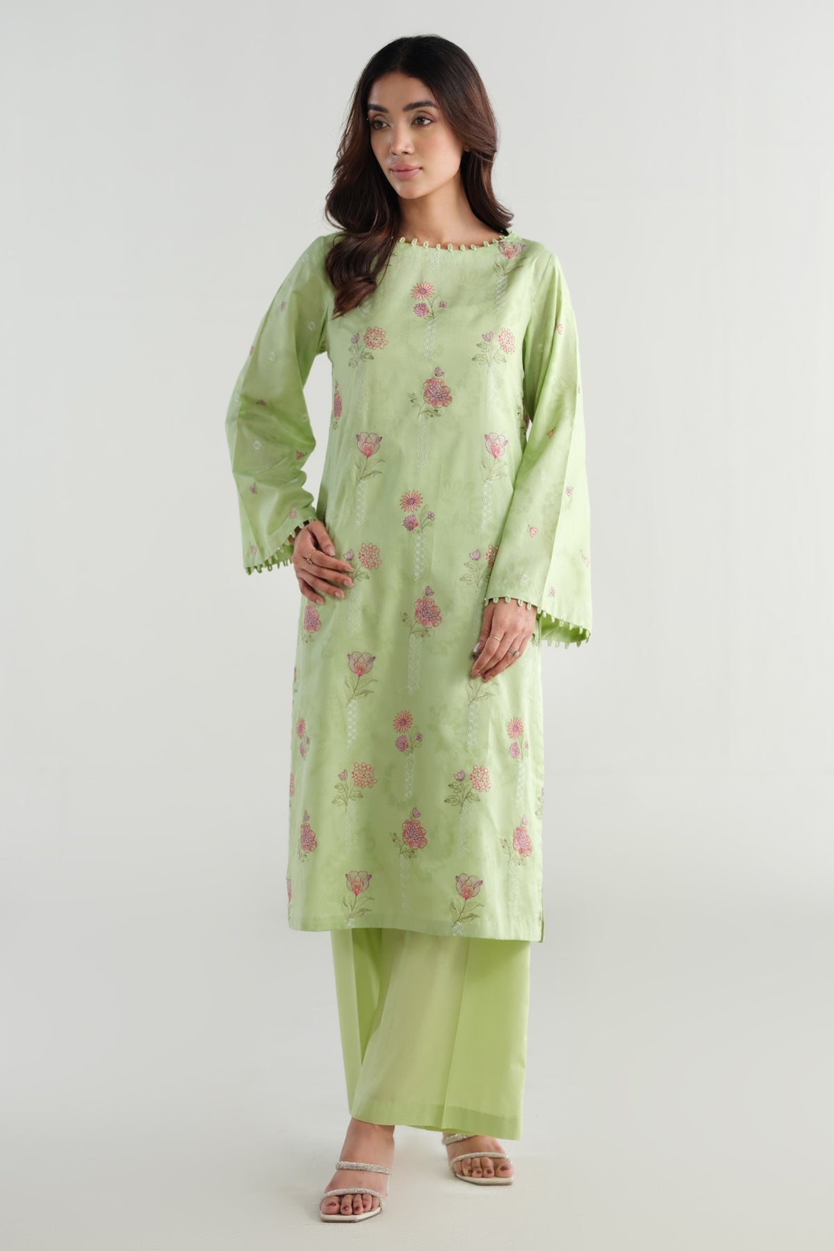 2 Piece - Embroidered Suit - E1677