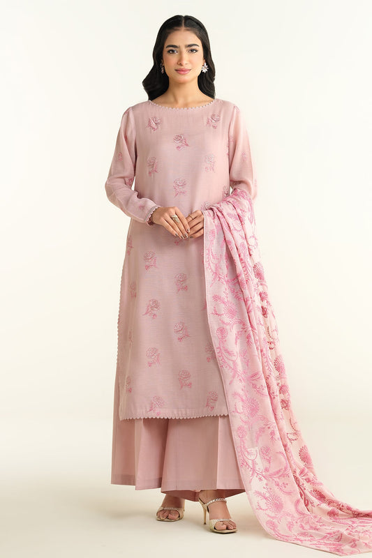 4 Piece -  Embroidered Suit - E1645