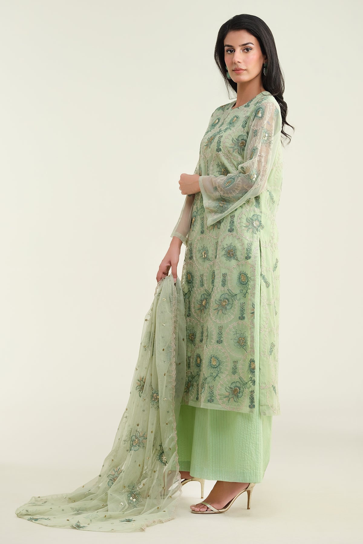4 Piece-Embroidered Suit-E1698