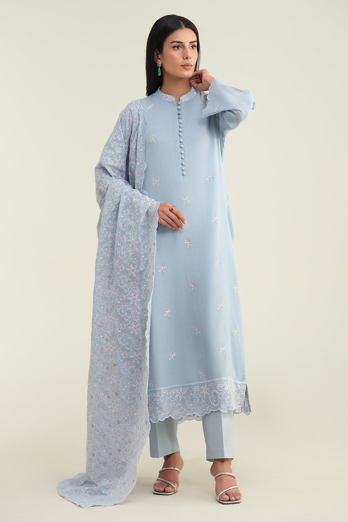 4 Piece-Embroidered Suit-E1701