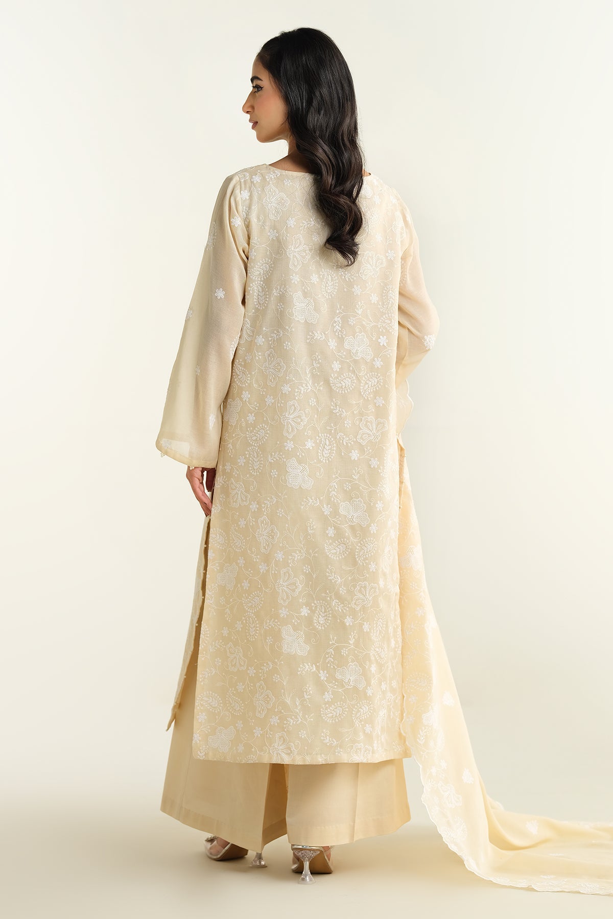 4 Piece - Embroidered Suit - E1702