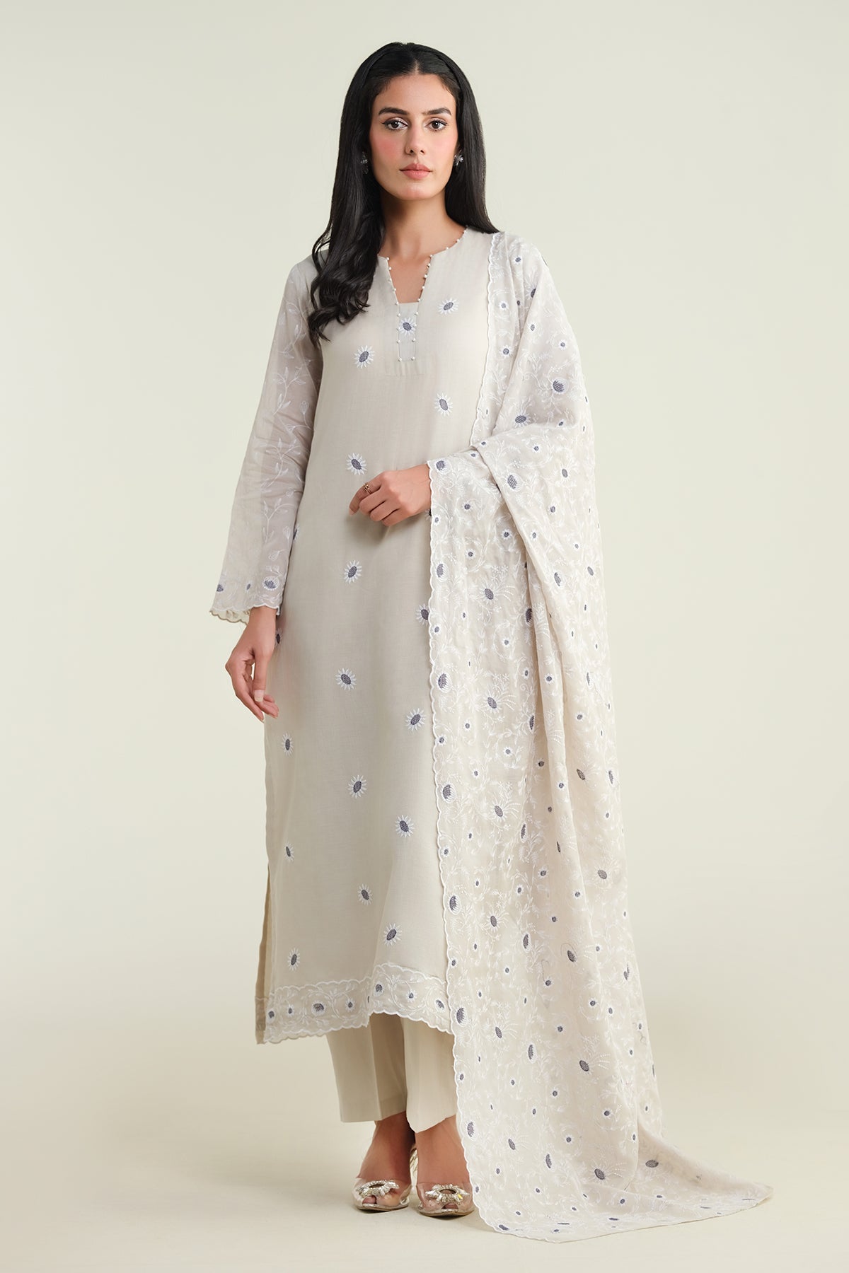 4 Piece-Embroidered Suit-E1703