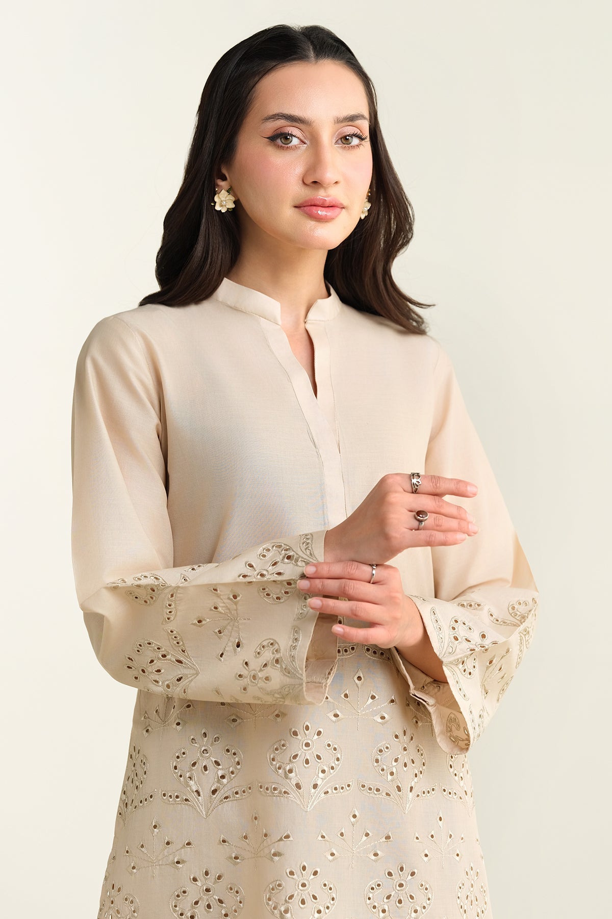 2 Piece- Embroidered Suit- KPS25-P3202