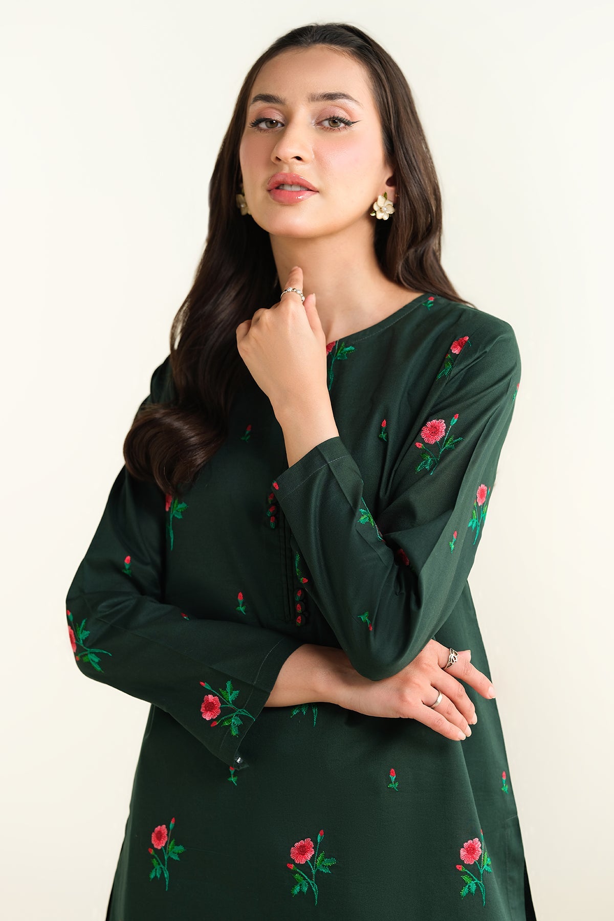 2 Piece-Embroidered Suit-KPS25-P3203