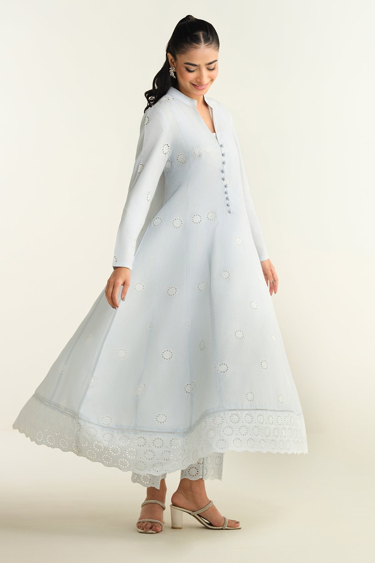 2 Piece-Embroidered Suit-KPS25-P3204
