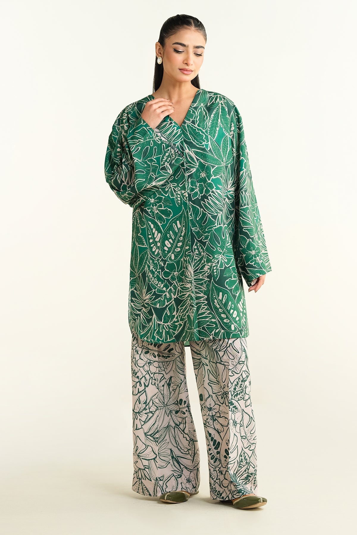 2 Piece- Printed Suit- KPS25-P3439