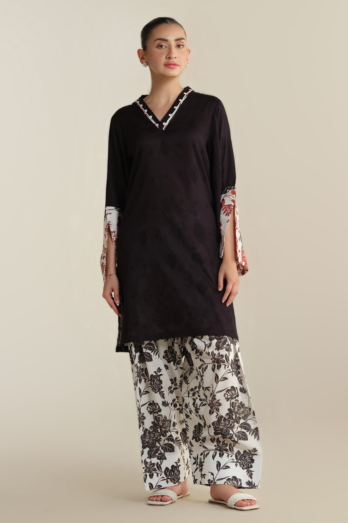 2 Piece - Embellished Suit - KPS25-P3448