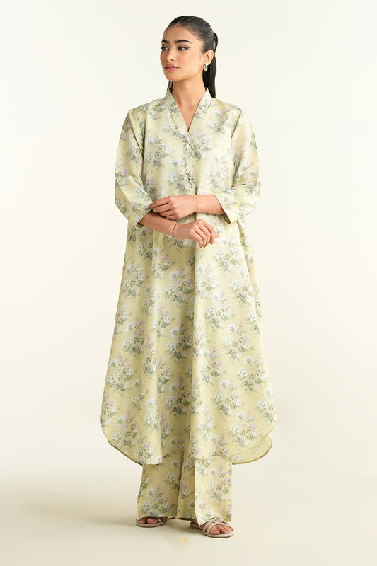 2 Piece - Printed & Embellished Suit - KPS25-P3450