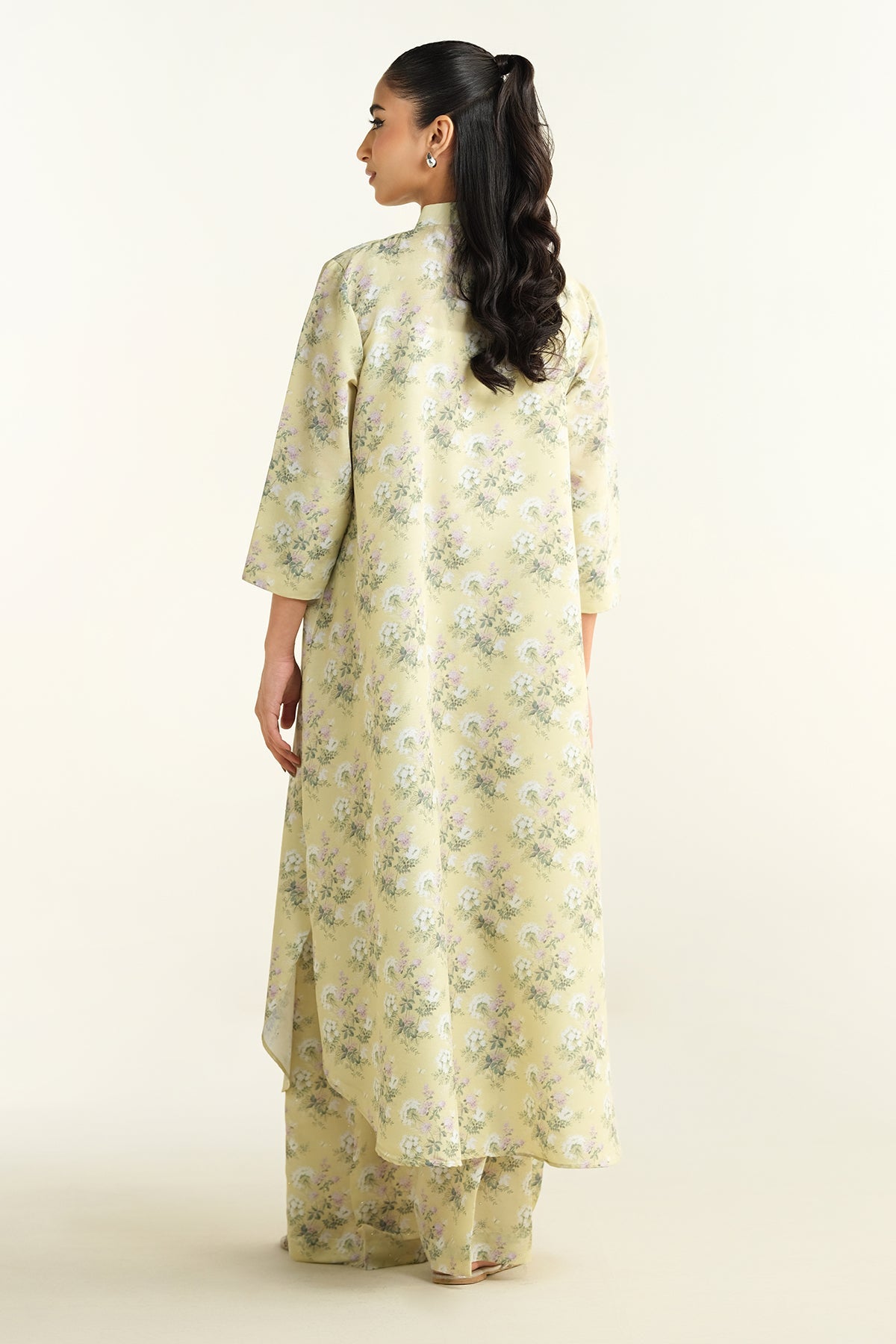 2 Piece - Printed & Embellished Suit - KPS25-P3450