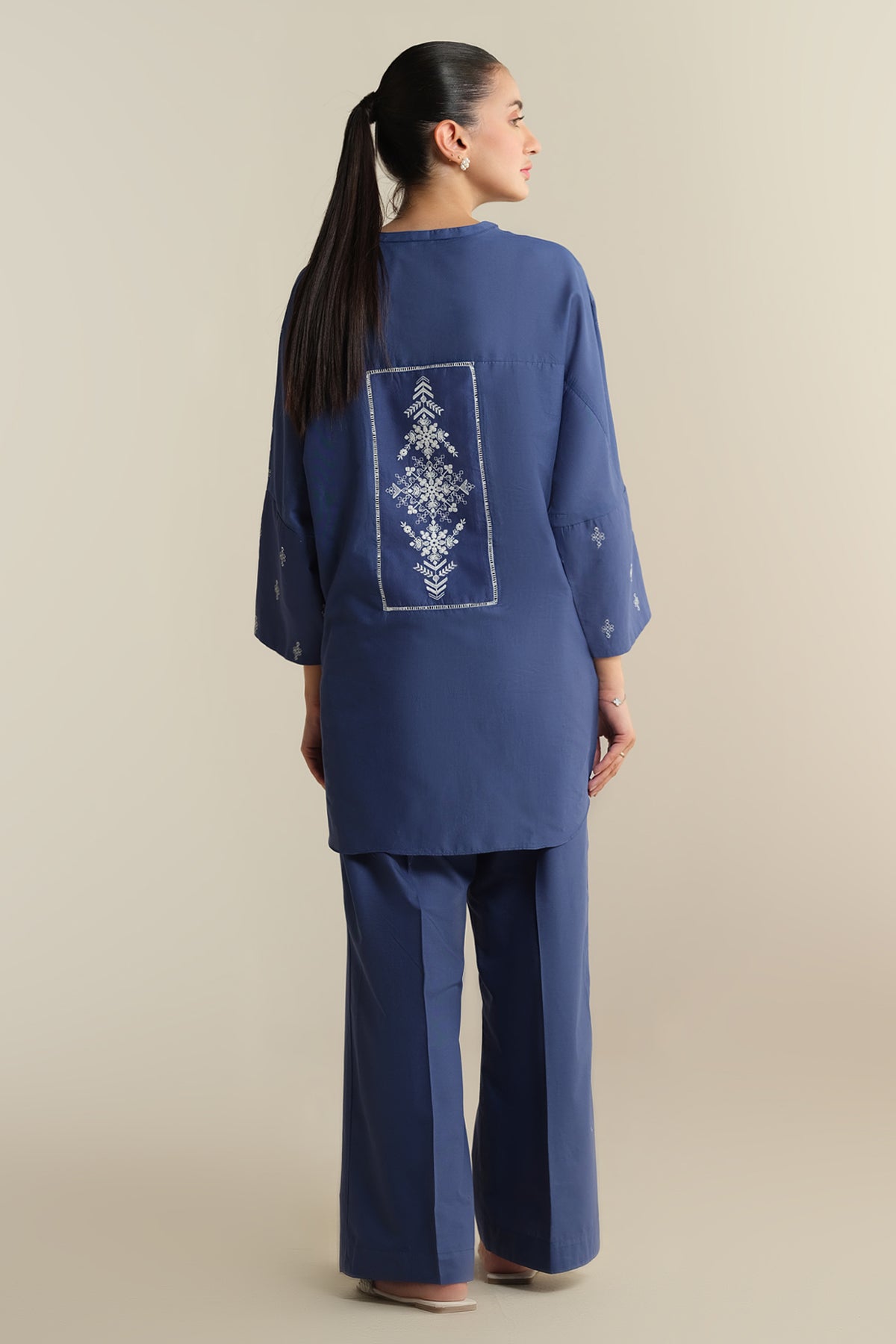 2 Piece -  Embroidered Suit - KPS25-P3603