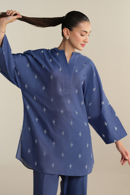 2 Piece -  Embroidered Suit - KPS25-P3603