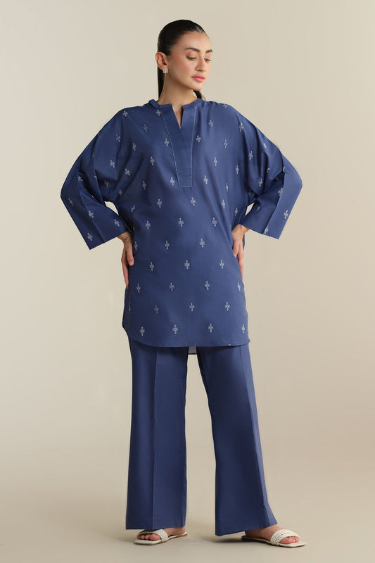 2 Piece -  Embroidered Suit - KPS25-P3603