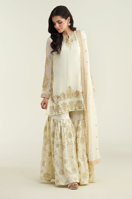 3 Piece-Embroidered Suit-KPW24-P3077-77
