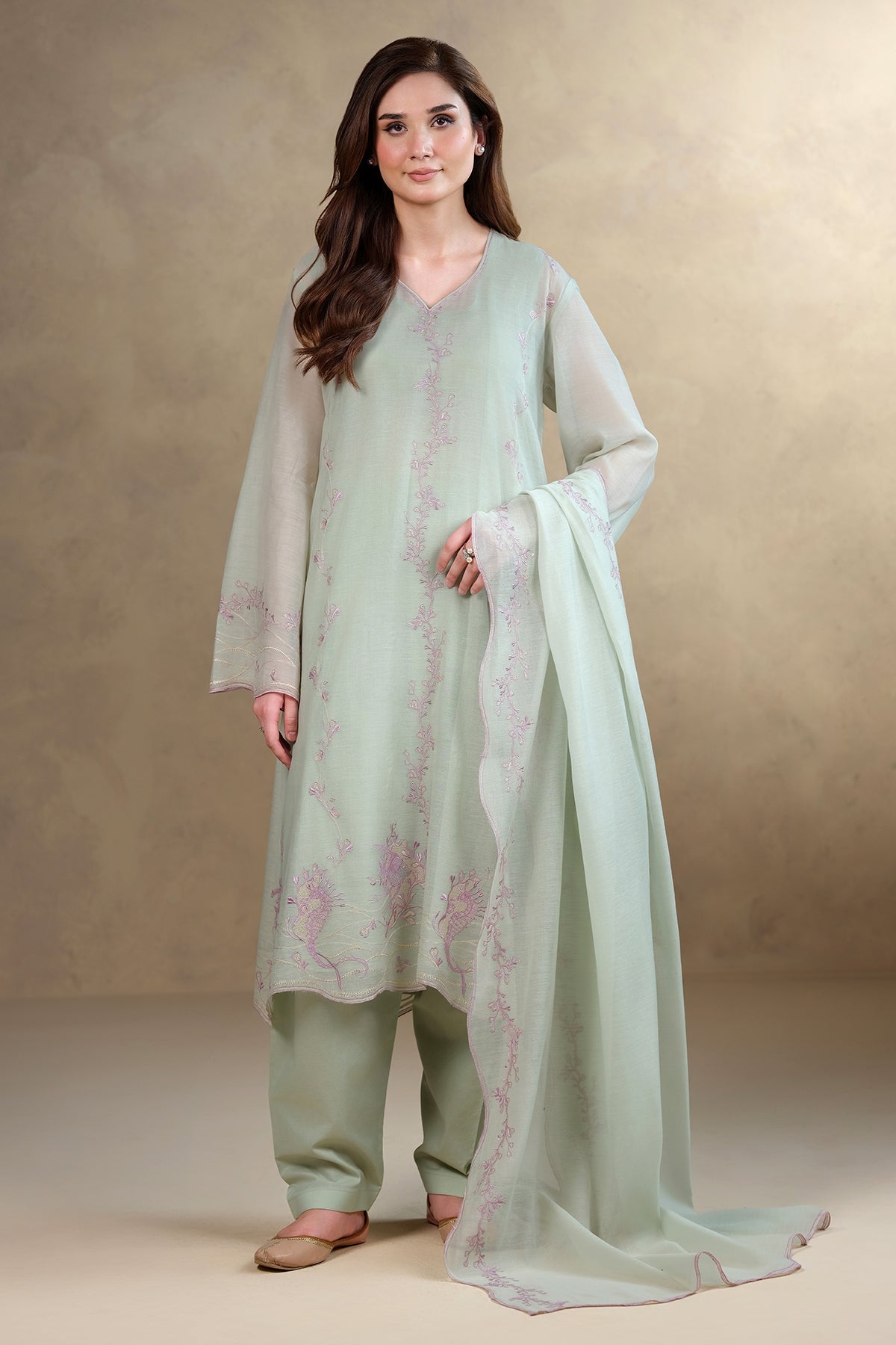 4 Piece-Embroidered Suit-MC1801-1