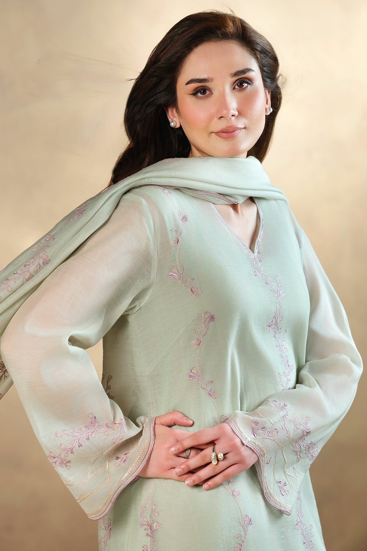 4 Piece-Embroidered Suit-MC1801-1