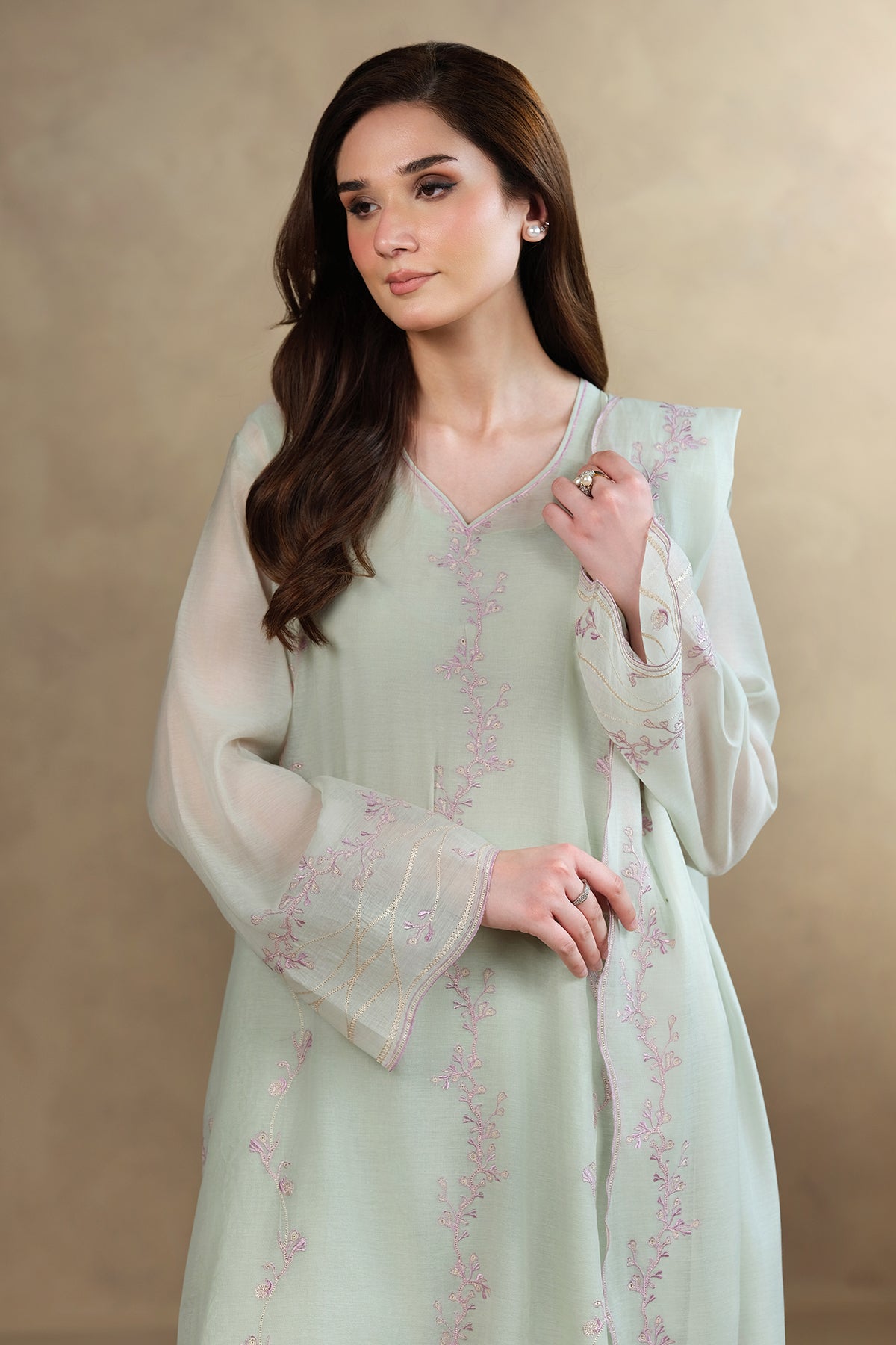4 Piece-Embroidered Suit-MC1801-1