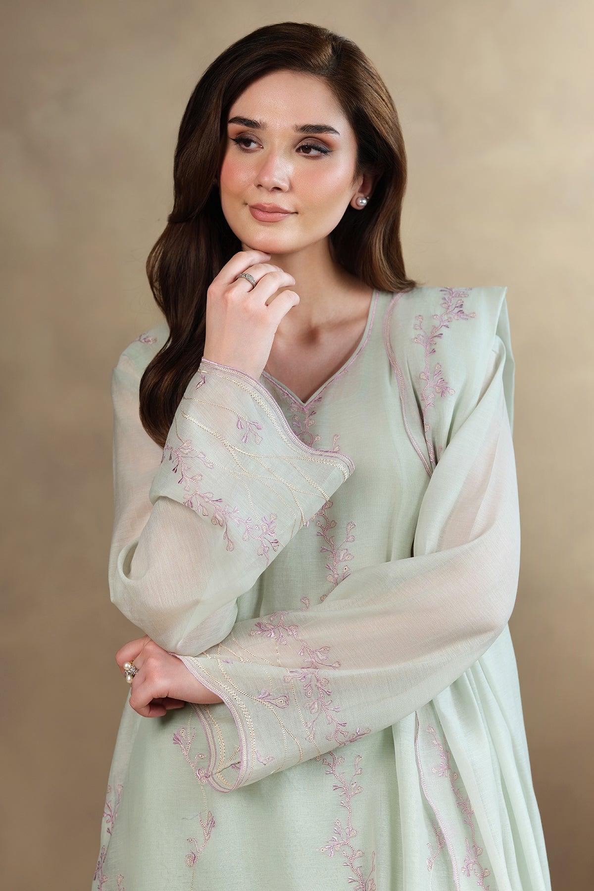 4 Piece-Embroidered Suit-MC1801-1