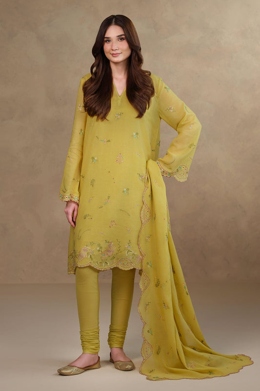 4 Piece - Embroidered Suit - MC1806