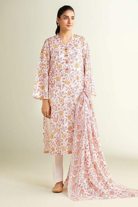 3 Piece - Printed Suit - X6114