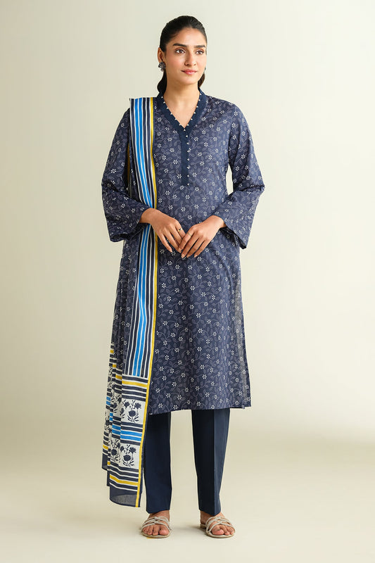 3 Piece - Printed Suit - X6129