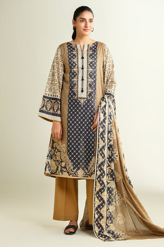 3 Piece - Printed Suit - X6148