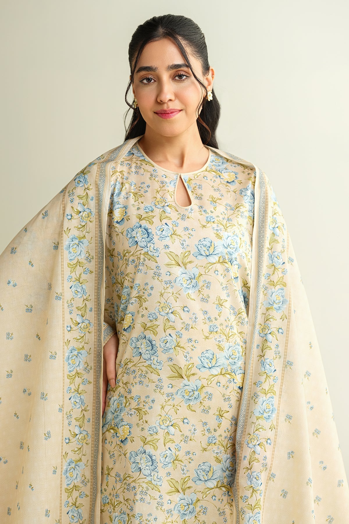 3 Piece - Printed Suit - X6149